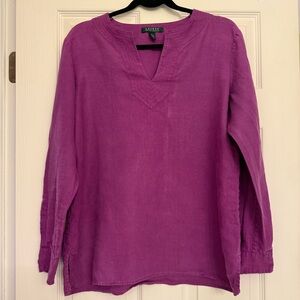 Ralph Lauren Magenta Tunic Top